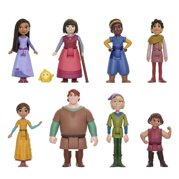 Disney WISH The Teens Pack of 8 Posable Mini Dolls & Star Figure Playset - Picture 4 of 4